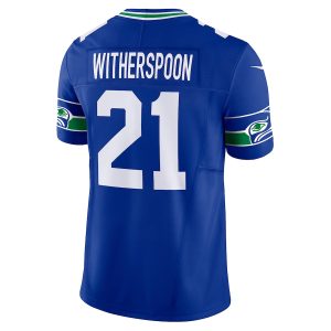 Men’s Seattle Seahawks Devon Witherspoon Nike Royal Alternate Vapor F.U.S.E. Limited Jersey