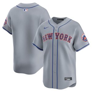 Men’s New York Mets Nike Gray Away Limited Jersey