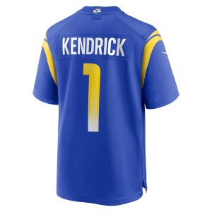Men’s Los Angeles Rams Derion Kendrick Nike Royal Home Game Jersey