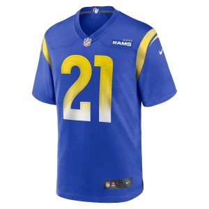 Men’s Los Angeles Rams Zach Evans Nike Royal Home Game Jersey
