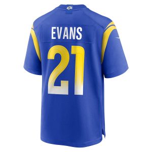 Men’s Los Angeles Rams Zach Evans Nike Royal Home Game Jersey