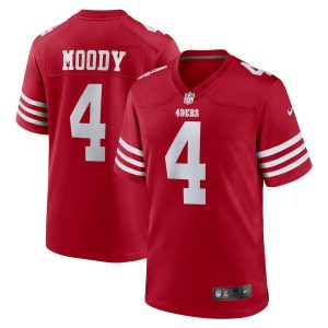 Men’s San Francisco 49ers Jake Moody Nike Scarlet Team Game Jersey