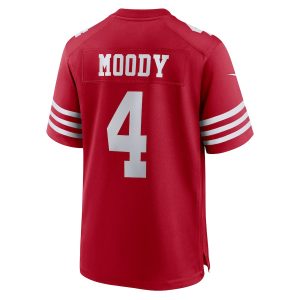 Men’s San Francisco 49ers Jake Moody Nike Scarlet Team Game Jersey