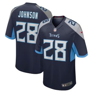 Men’s Tennessee Titans Chris Johnson Nike Navy Retired Player Game Jersey