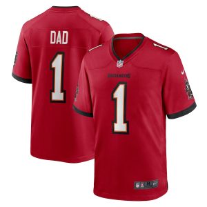 Men’s Tampa Bay Buccaneers Number 1 Dad Nike Red Game Jersey