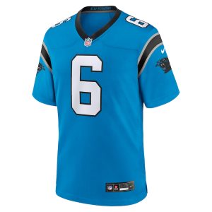 Men’s Carolina Panthers Miles Sanders Nike Blue Team Game Jersey