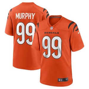 Men’s Cincinnati Bengals Myles Murphy Nike Orange Team Game Jersey