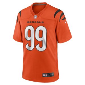 Men’s Cincinnati Bengals Myles Murphy Nike Orange Team Game Jersey