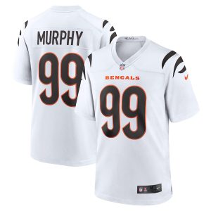 Men’s Cincinnati Bengals Myles Murphy Nike White Team Game Jersey