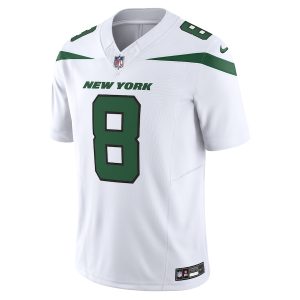Men’s New York Jets Aaron Rodgers Nike Spotlight White Vapor F.U.S.E. Limited Jersey
