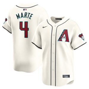 Men’s Arizona Diamondbacks Ketel Marte Nike White Home Limited Player Jersey