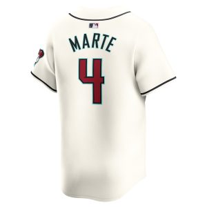 Men’s Arizona Diamondbacks Ketel Marte Nike White Home Limited Player Jersey