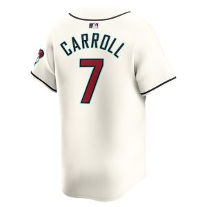 Men’s Arizona Diamondbacks Corbin Carroll Nike White Home Limited Player Jersey