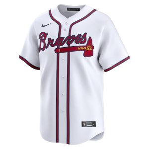 Men’s Atlanta Braves Austin Riley Nike White Home Limited Player Jersey