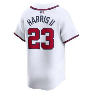 Men’s Atlanta Braves Michael Harris II Nike White Home Limited Player Jersey