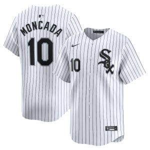 Men’s Chicago White Sox Yoan Moncada Nike White Home Limited Player Jersey