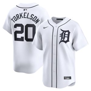 Men’s Detroit Tigers Spencer Torkelson Nike White Home Limited Player Jersey