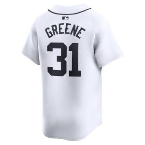 Men’s Detroit Tigers Riley Greene Nike White Home Limited Player Jersey