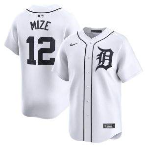 Men’s Detroit Tigers Casey Mize Nike White Home Limited Player Jersey