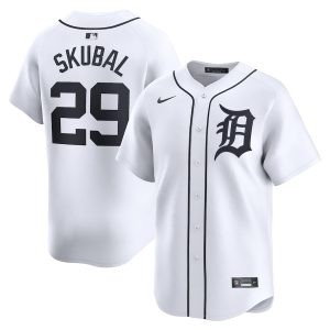 Men’s Detroit Tigers Tarik Skubal Nike White Home Limited Player Jersey