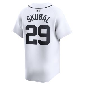 Men’s Detroit Tigers Tarik Skubal Nike White Home Limited Player Jersey