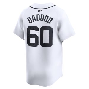 Men’s Detroit Tigers Akil Baddoo Nike White Home Limited Player Jersey