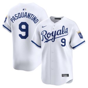 Men’s Kansas City Royals Vinnie Pasquantino Nike White Home Limited Player Jersey