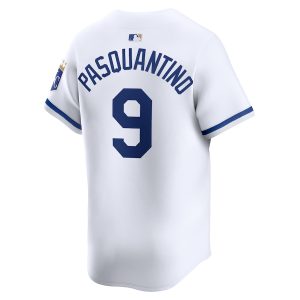 Men’s Kansas City Royals Vinnie Pasquantino Nike White Home Limited Player Jersey