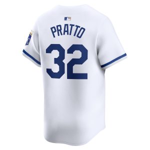 Men’s Kansas City Royals Nick Pratto Nike White Home Limited Player Jersey