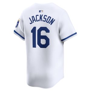 Men’s Kansas City Royals Bo Jackson Nike White Home Limited Player Jersey