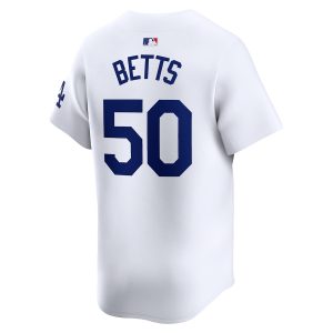 Men’s Los Angeles Dodgers Mookie Betts Nike White Home Limited Player Jersey