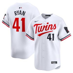 Men’s Minnesota Twins Joe Ryan Nike White Home Limited Player Jersey