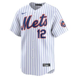 Men’s New York Mets Francisco Lindor Nike White Home Limited Player Jersey