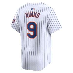 Men’s New York Mets Brandon Nimmo Nike White Home Limited Player Jersey