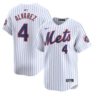 Men’s New York Mets Francisco Alvarez Nike White Home Limited Player Jersey