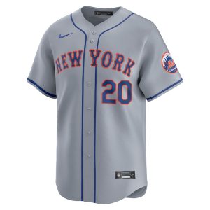 Men’s New York Mets Pete Alonso Nike Gray Away Limited Player Jersey