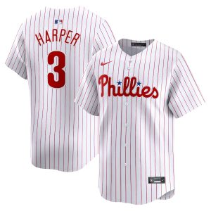 Men’s Philadelphia Phillies Bryce Harper Nike White Home Limited Player Jersey