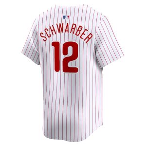 Men’s Philadelphia Phillies Kyle Schwarber Nike White Home Limited Player Jersey