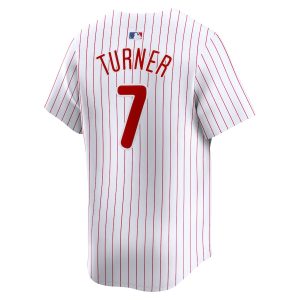 Men’s Philadelphia Phillies Trea Turner Nike White Home Limited Player Jersey