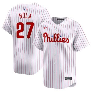 Men’s Philadelphia Phillies Aaron Nola Nike White Home Limited Player Jersey