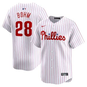 Men’s Philadelphia Phillies Alec Bohm Nike White Home Limited Player Jersey