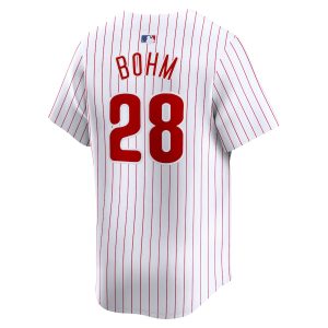 Men’s Philadelphia Phillies Alec Bohm Nike White Home Limited Player Jersey