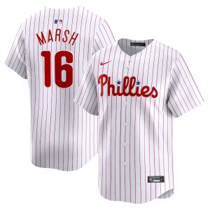 Men’s Philadelphia Phillies Brandon Marsh Nike White Home Limited Player Jersey