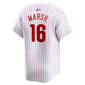 Men’s Philadelphia Phillies Brandon Marsh Nike White Home Limited Player Jersey