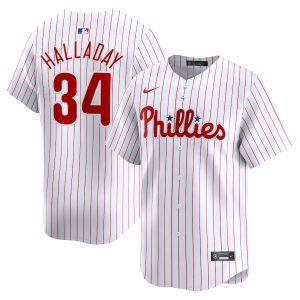 Men’s Philadelphia Phillies Roy Halladay Nike White Home Limited Player Jersey