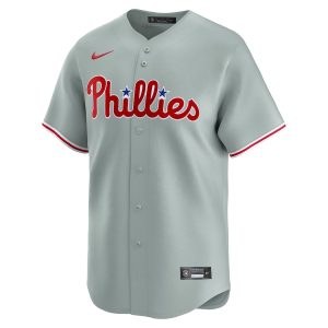 Men’s Philadelphia Phillies J.T. Realmuto Nike Gray Away Limited Player Jersey