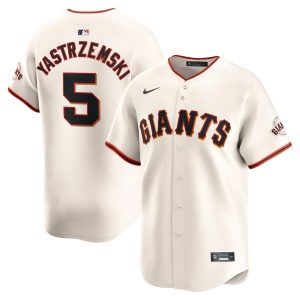 Men’s San Francisco Giants Mike Yastrzemski Nike Cream Home Limited Player Jersey