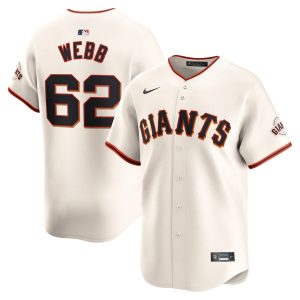 Men’s San Francisco Giants Logan Webb Nike Cream Home Limited Player Jersey