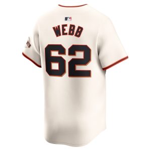 Men’s San Francisco Giants Logan Webb Nike Cream Home Limited Player Jersey