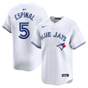 Men’s Toronto Blue Jays Santiago Espinal Nike White Home Limited Player Jersey